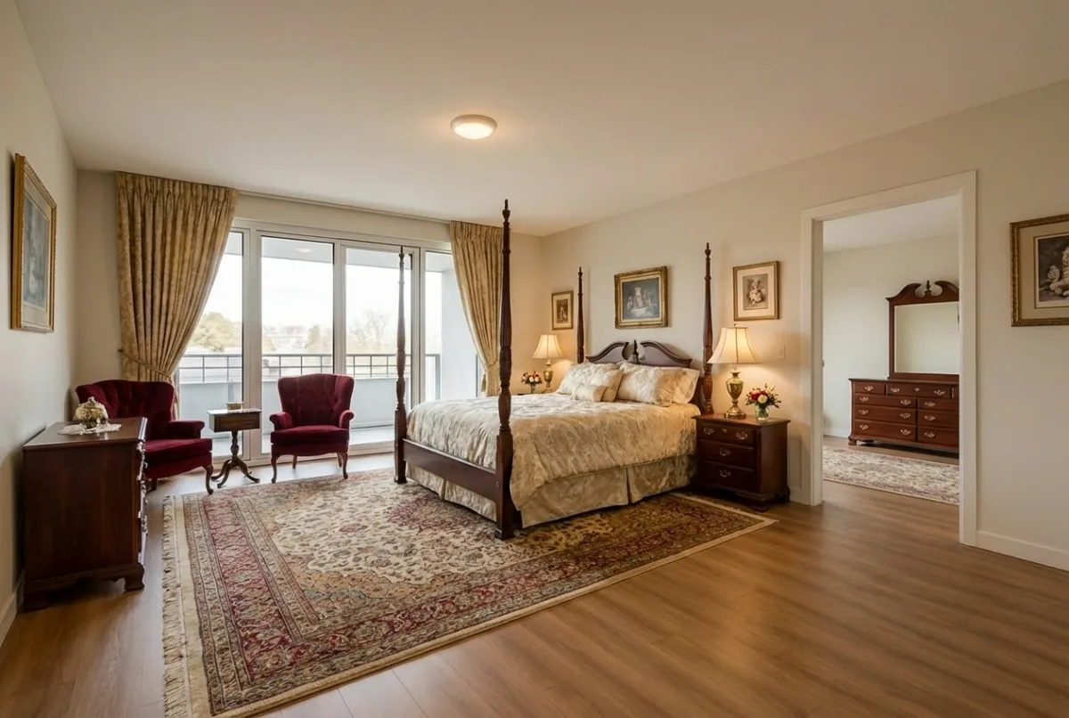 Bedroom virtually staged in Traditional style by Style Smarter