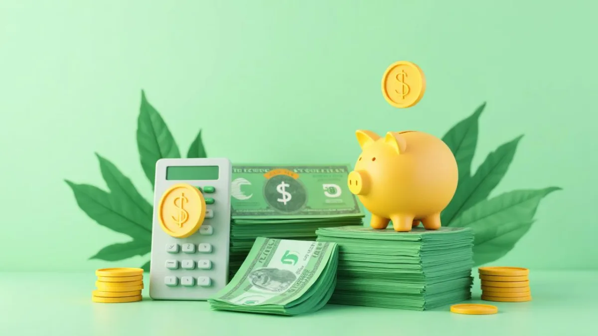 Calculator and paperwork representing property marketing costs
